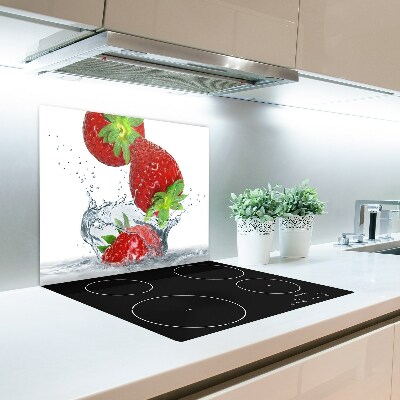 Tabla de cortar de vidrio Fresas y agua