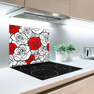 Tabla de cortar de vidrio Rosas