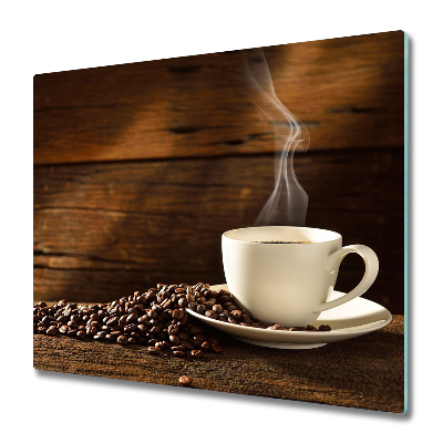 Tabla de cortar de vidrio Taza de café