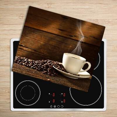 Tabla de cortar de vidrio Taza de café