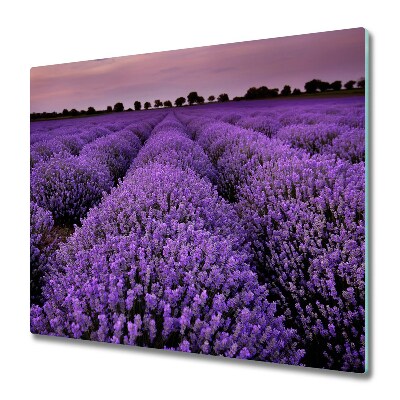 Tabla de cortar de vidrio Campo de lavanda