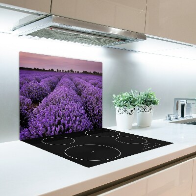 Tabla de cortar de vidrio Campo de lavanda