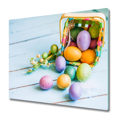 Tabla de cortar de vidrio Huevos de pascua