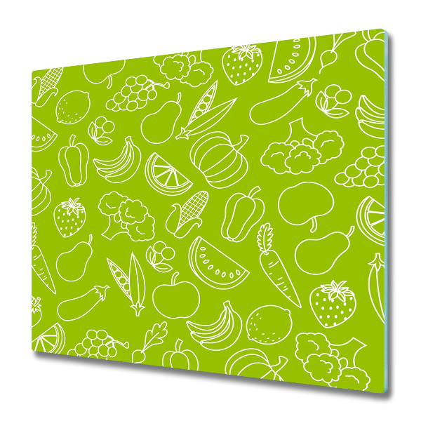 Tabla de cortar de vidrio Frutas y verdura