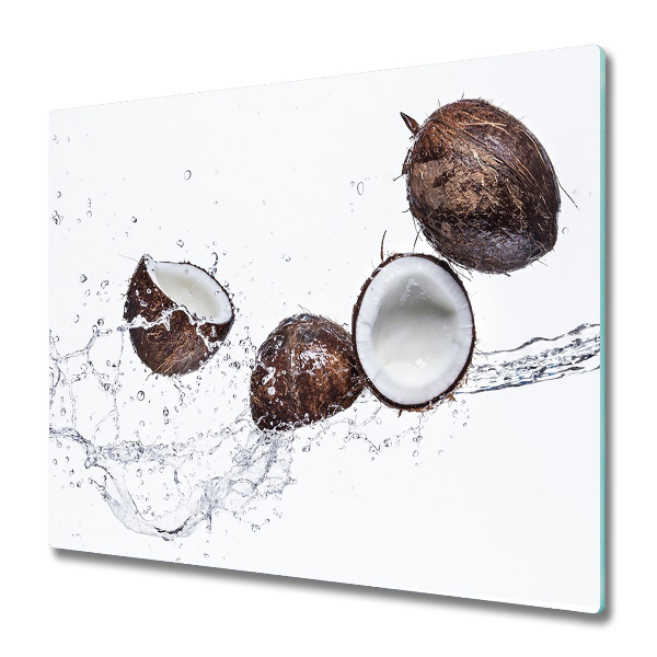 Tabla de cortar de vidrio Coco con el agua