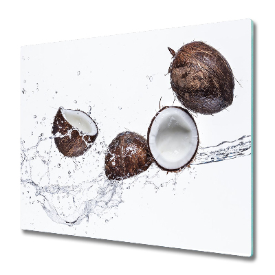 Tabla de cortar de vidrio Coco con el agua
