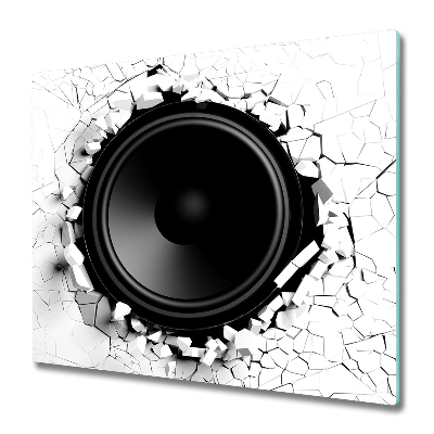Tabla de cortar de vidrio Altavoz