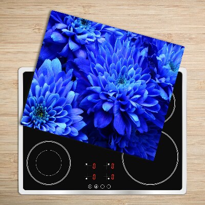 Tabla de cortar de vidrio Aster azul