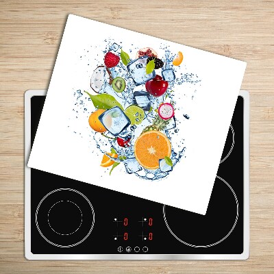 Tabla de cortar de vidrio Fruta y hielo