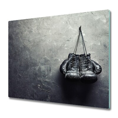 Tabla de cortar de vidrio Guantes de boxeo