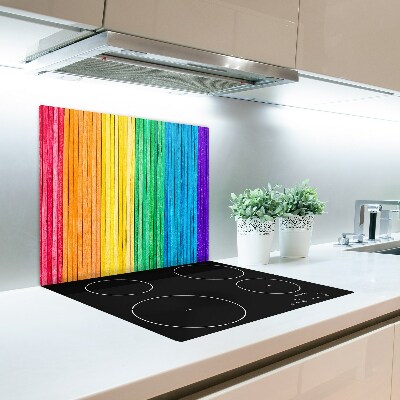 Tabla de cortar de vidrio Rayas de colores