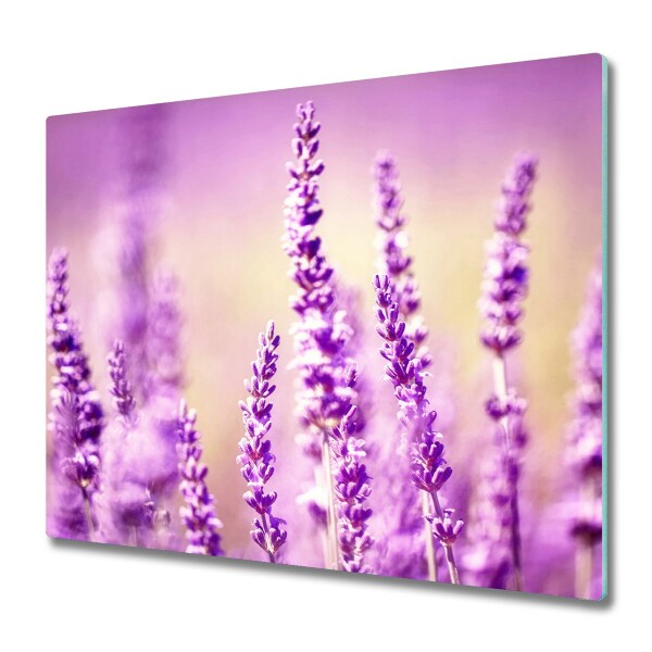 Tabla de cortar de vidrio Lavanda