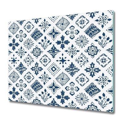 Tabla de cortar de vidrio Motivo floral
