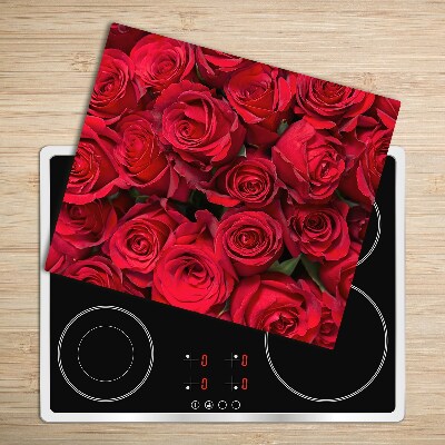 Tabla de cortar de vidrio Rosas rojas
