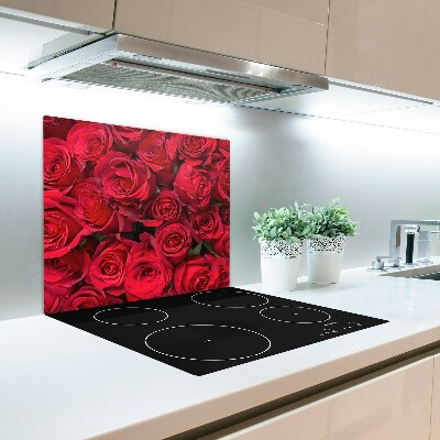 Tabla de cortar de vidrio Rosas rojas