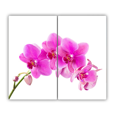 Tabla de cortar de vidrio Orquídea rosa