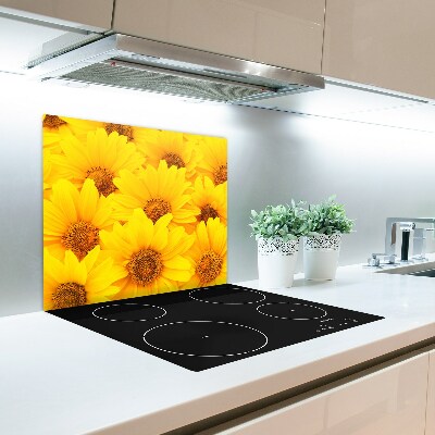 Tabla de cortar de vidrio Girasoles