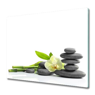 Tabla de cortar de vidrio Orquídea