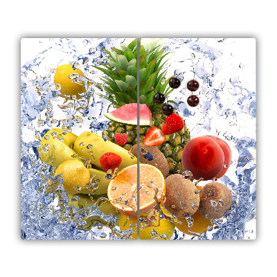 De vidrio templado Fruta y agua