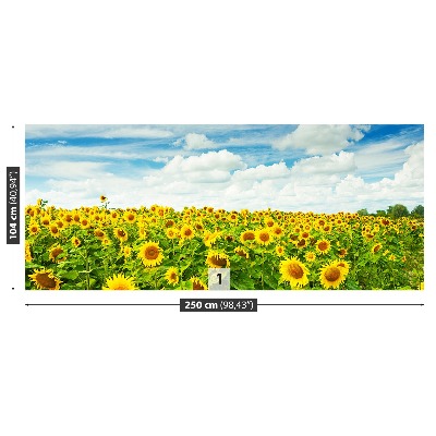 Fotomural Campo girasoles