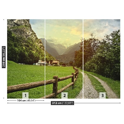 Fotomural Alpes suizos