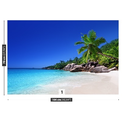 Fotomural Seychelles playa