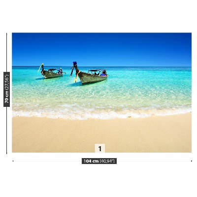 Fotomural Playa mar trópico
