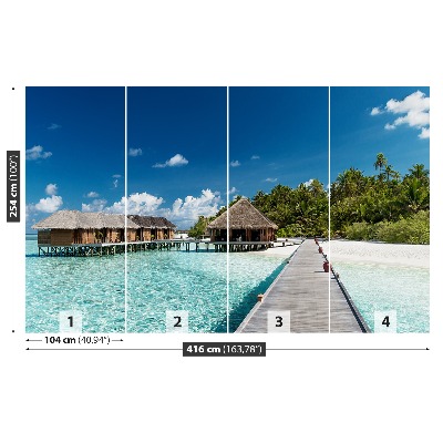 Fotomural Playa las maldivas