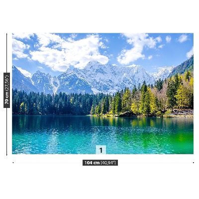 Fotomural Lago en el monte