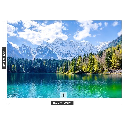 Fotomural Lago en el monte