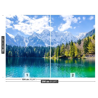 Fotomural Lago en el monte