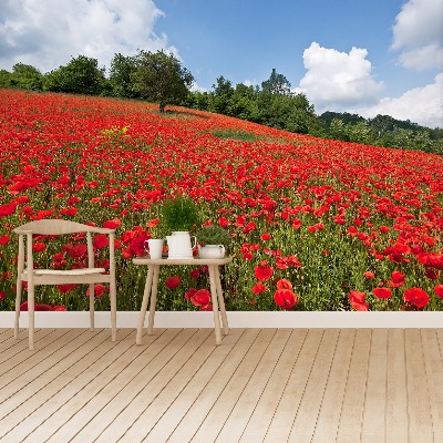 Fotomural Campo de amapolas