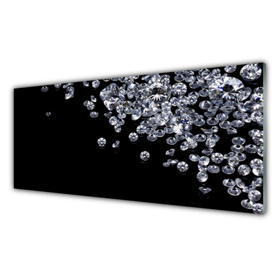 Cuadro de cristal acrílico Diamantes arte