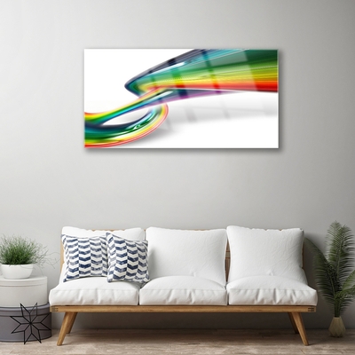 Cuadro de acrílico Abstracto arco iris arte