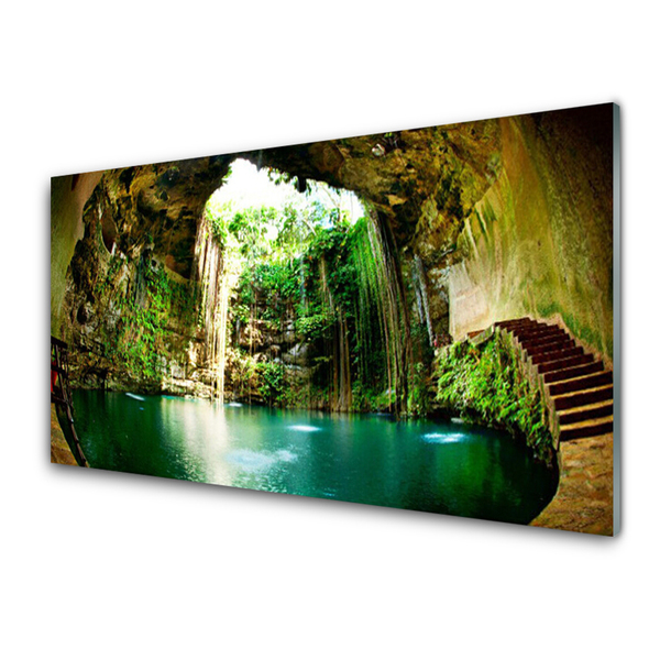 Cuadro de acrílico Salto del agua paisaje agua