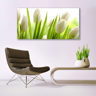 Cuadro de cristal acrílico Tulipanes flores