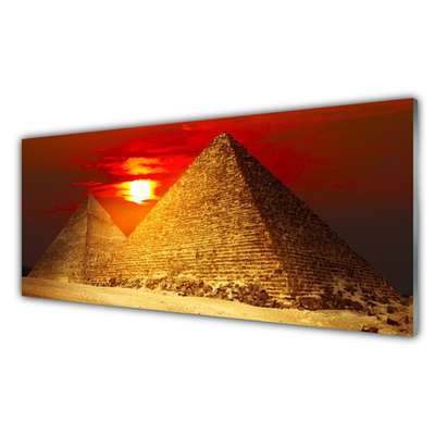 Cuadro de cristal acrílico Pirámides arquitectura