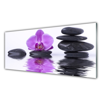 Cuadro de acrílico Flor espejo de agua reflejo