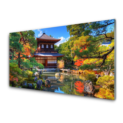 Cuadro en plexiglás Jardín japón paisaje