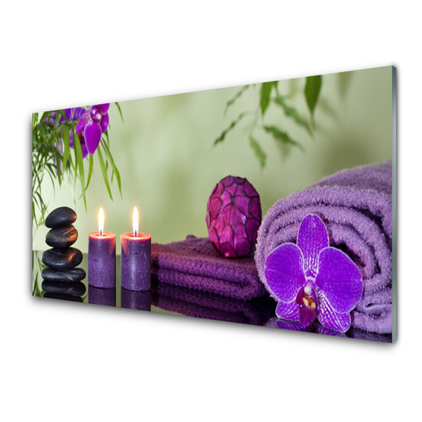 Cuadro en plexiglás Piedras velas arte