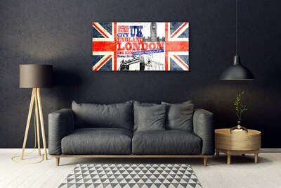 Cuadro en plexiglás Londres bandera arte
