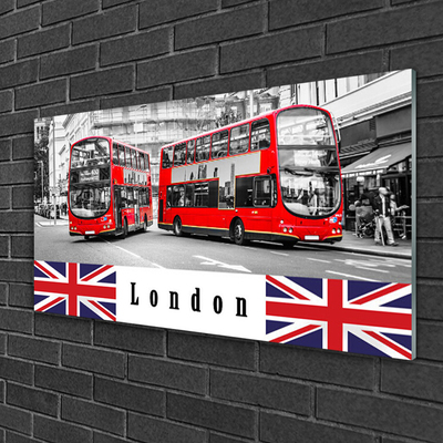 Cuadro en plexiglás Londres autobús arte