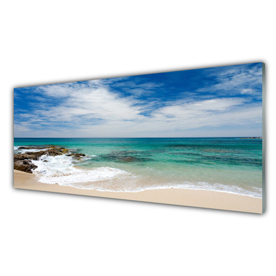 Cuadro en plexiglás Playa mar paisaje