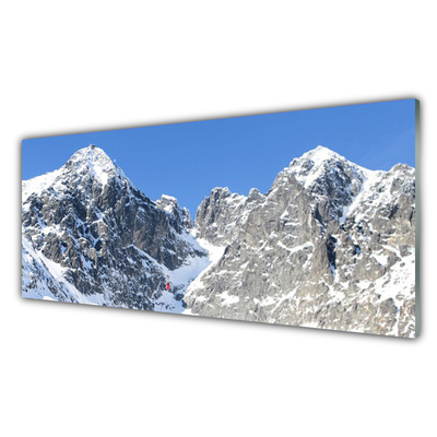 Cuadro en plexiglás Monte nieve paisaje