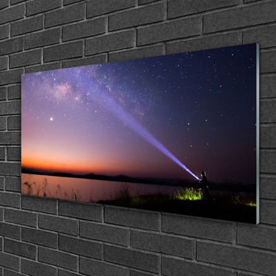 Cuadro en plexiglás Estrellas noche vía láctea