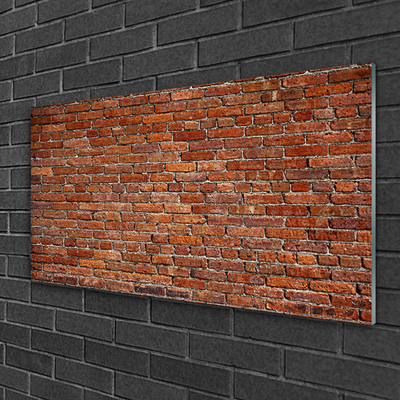 Cuadro en plexiglás Muralla de ladrillo ladrillo para la pared