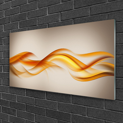 Cuadro de cristal acrílico Abstracto olas art arte