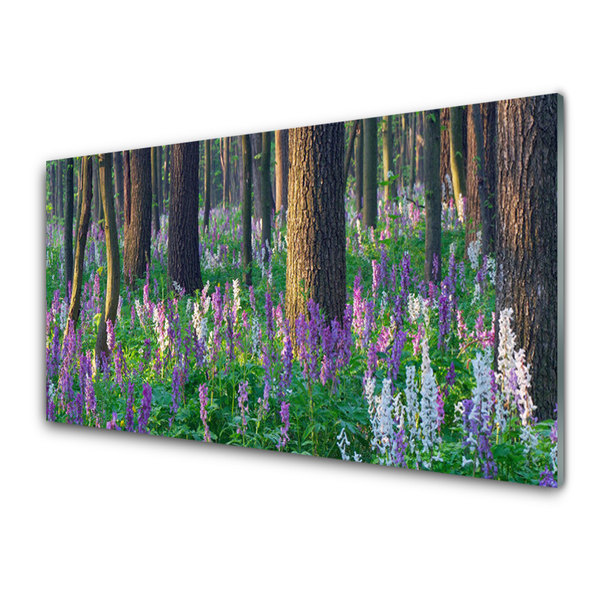 Paneles de pared Bosque flores naturaleza