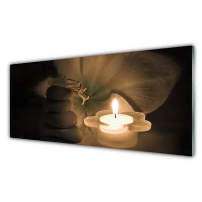 Paneles de pared Velas piedras spa