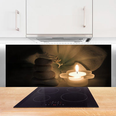 Paneles de pared Velas piedras spa